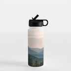 Smoky Mountain Pastel Sunset Water Bottle Gallery Image 1