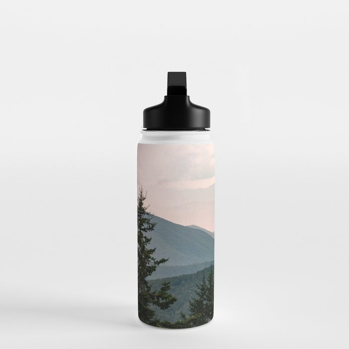 Smoky Mountain Pastel Sunset Water Bottle Gallery Image 3