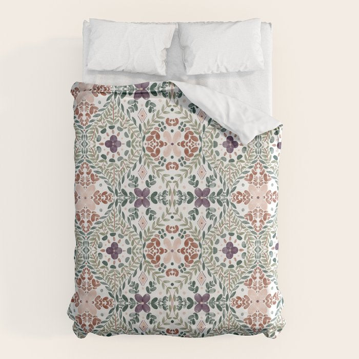 Rustic Intricate Garden Duvet Cover Gallery Image 6