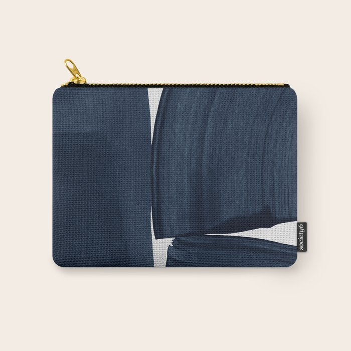 Minimalist Painting Blue I, Navy Decor Carry All Pouch Gallery Image 1