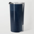 Minimalist Painting Blue I, Navy Decor Travel Mug Gallery Image 3