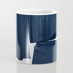 Minimalist Painting Blue I, Navy Decor Coffee Mug Gallery Image 4