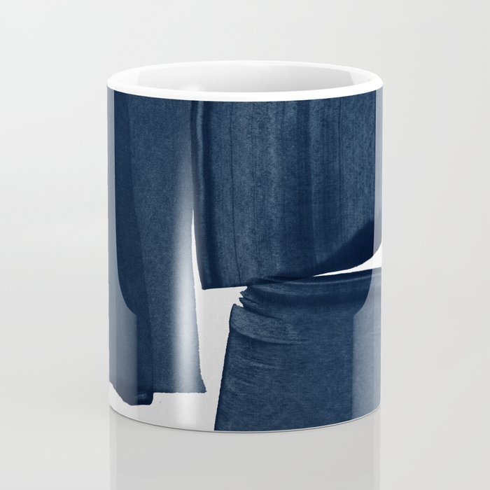 Minimalist Painting Blue I, Navy Decor Coffee Mug Gallery Image 4