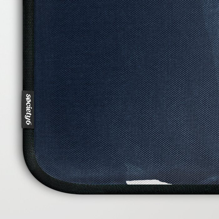 Minimalist Painting Blue I, Navy Decor Laptop Sleeve Gallery Image 3
