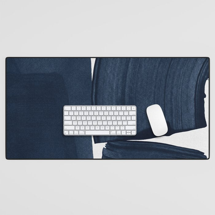 Minimalist Painting Blue I, Navy Decor Desk Mat Gallery Image 1