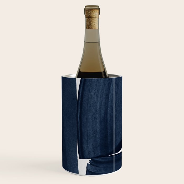 Minimalist Painting Blue I, Navy Decor Wine Chiller Gallery Image 1