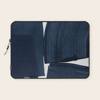 Minimalist Painting Blue I, Navy Decor Laptop Sleeve Gallery Image 1