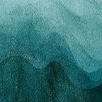 Sunrise in the mountains, dawn, teal, abstract watercolor Coffee Mug Gallery Image 2