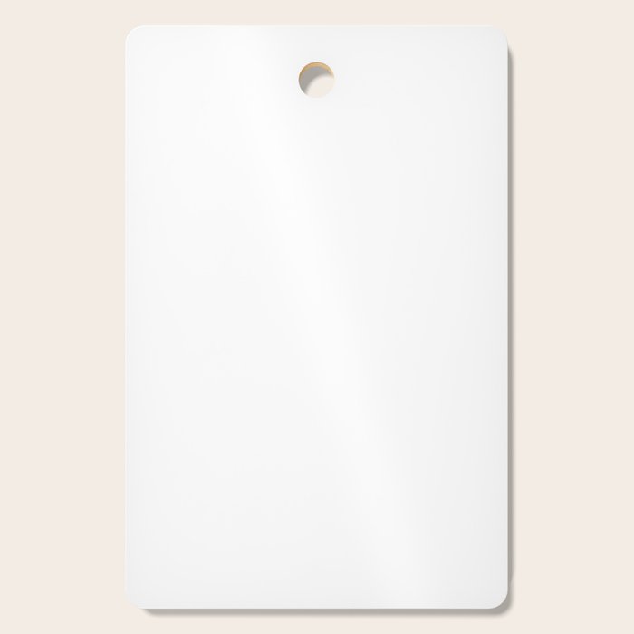 Pure White Solid Color Cutting Board Gallery Image 1