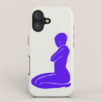 Nude I: Electric Ultramarine Blue Edition iPhone Case Gallery Image 1