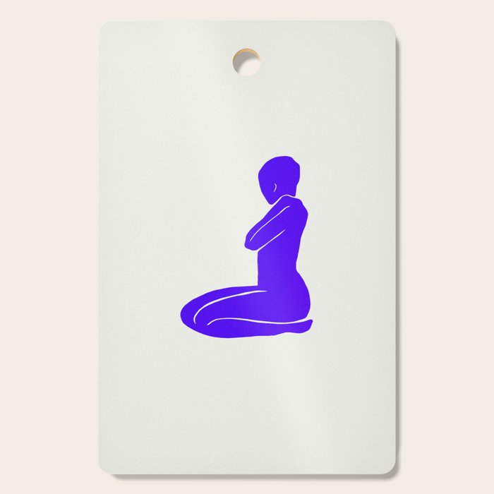 Nude I: Electric Ultramarine Blue Edition Cutting Board Gallery Image 1
