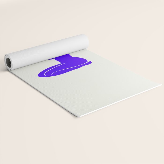 Nude I: Electric Ultramarine Blue Edition Yoga Mat Gallery Image 2