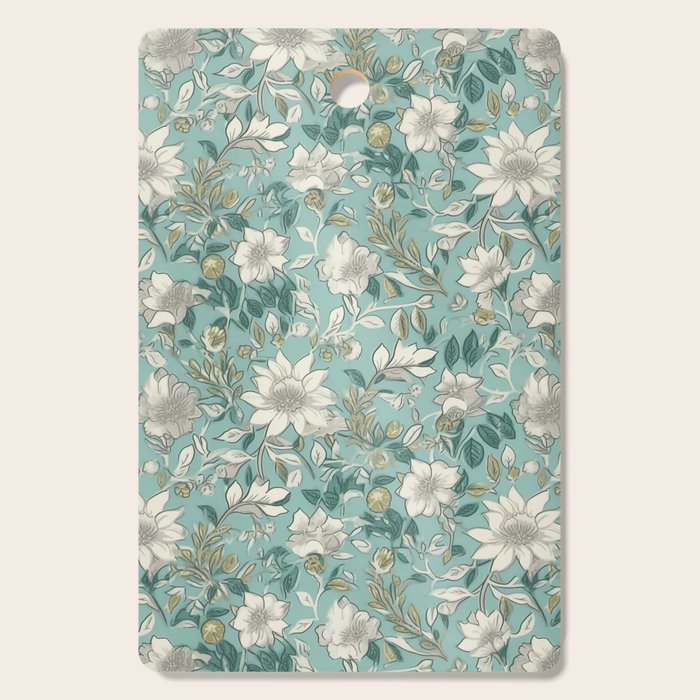Elegant Vintage Floral Pattern Cutting Board Gallery Image 1