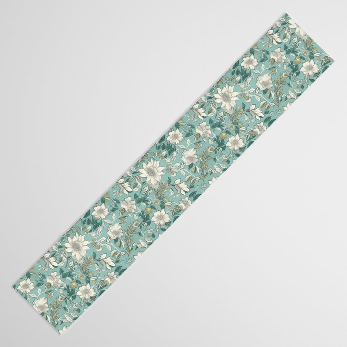 Elegant Vintage Floral Pattern Table Runner Gallery Image 3