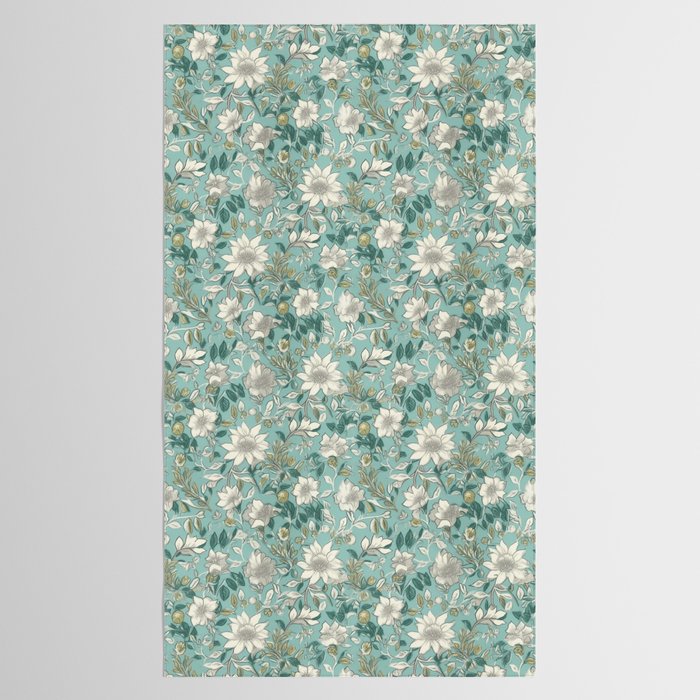 Elegant Vintage Floral Pattern Tablecloth Gallery Image 2