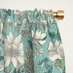 Elegant Vintage Floral Pattern Window Curtain Gallery Image 2