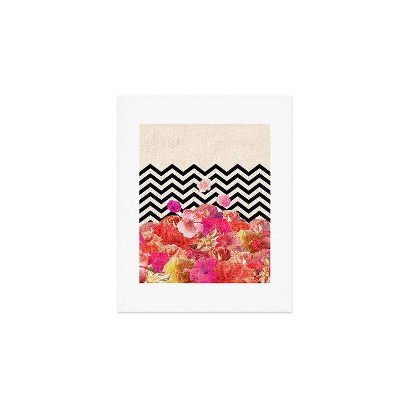 Chevron Flora II Art Print Gallery Image 1