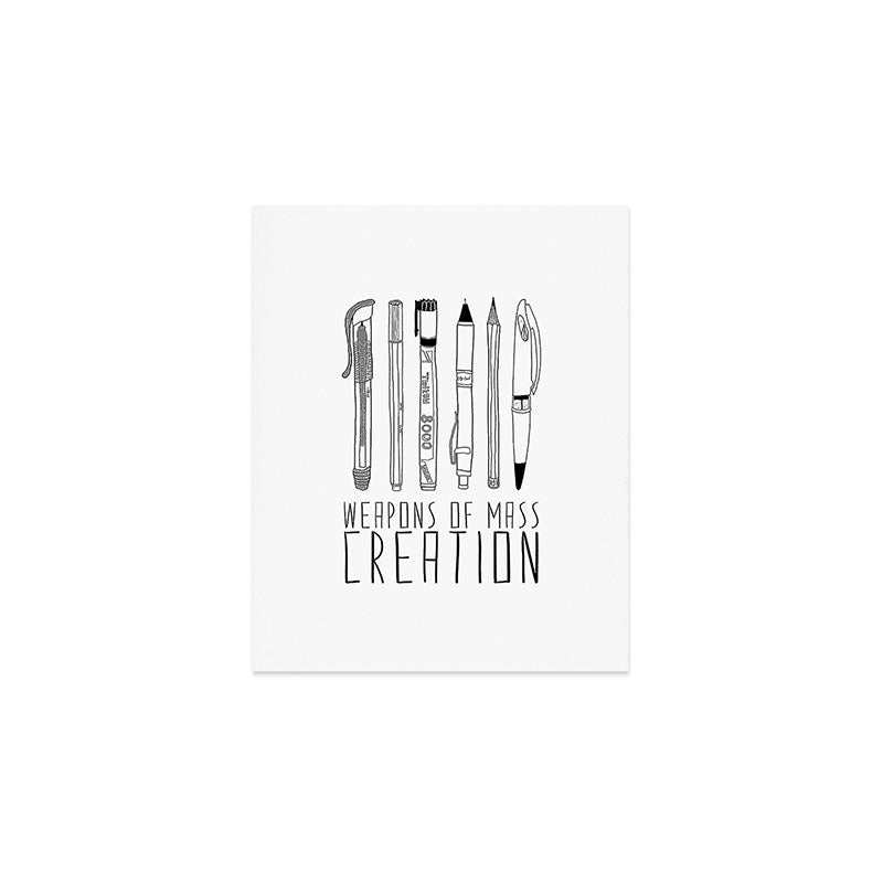 weapons of mass creation Art Print Gallery Image 1