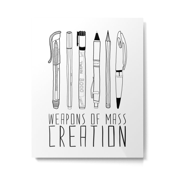 weapons of mass creation Metal Print Gallery Image 1