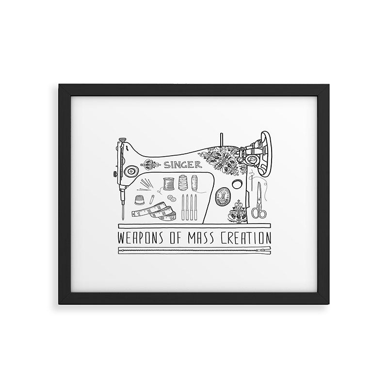 Weapons Of Mass Creation - Sewing Framed Art Print Gallery Image 6