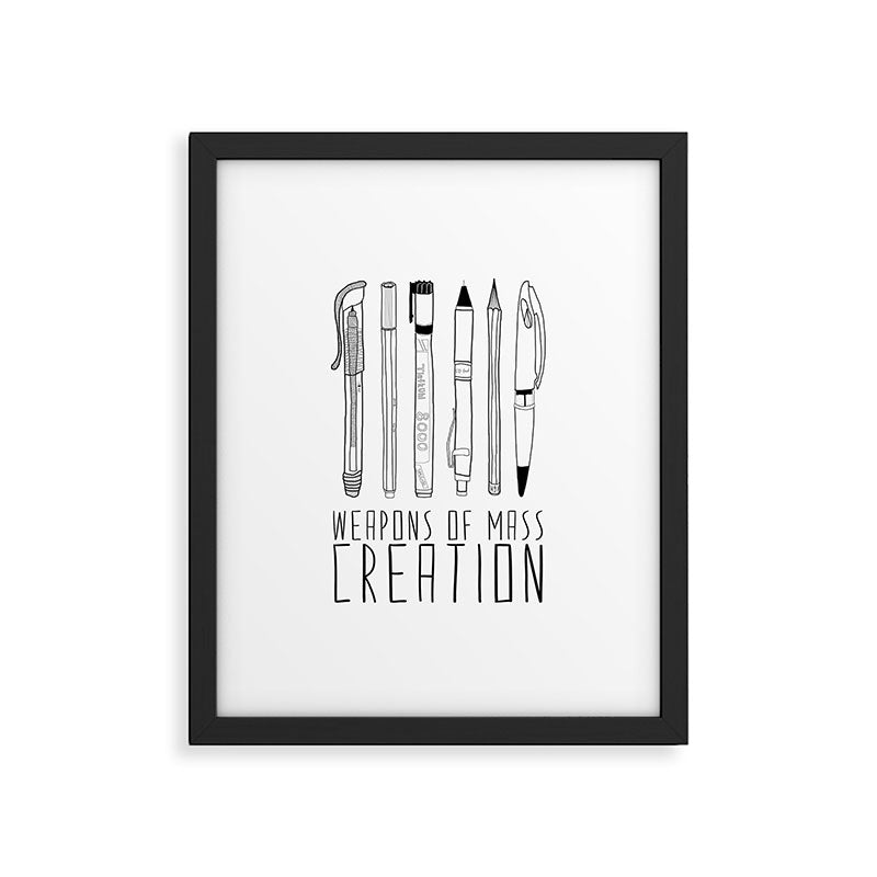 weapons of mass creation Framed Art Print Gallery Image 6