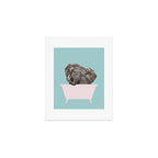 Baby Elephant in Bathtub Art Print Gallery Image 1