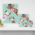 Bubble Gum Gang in Green Canvas Print Gallery Image 3