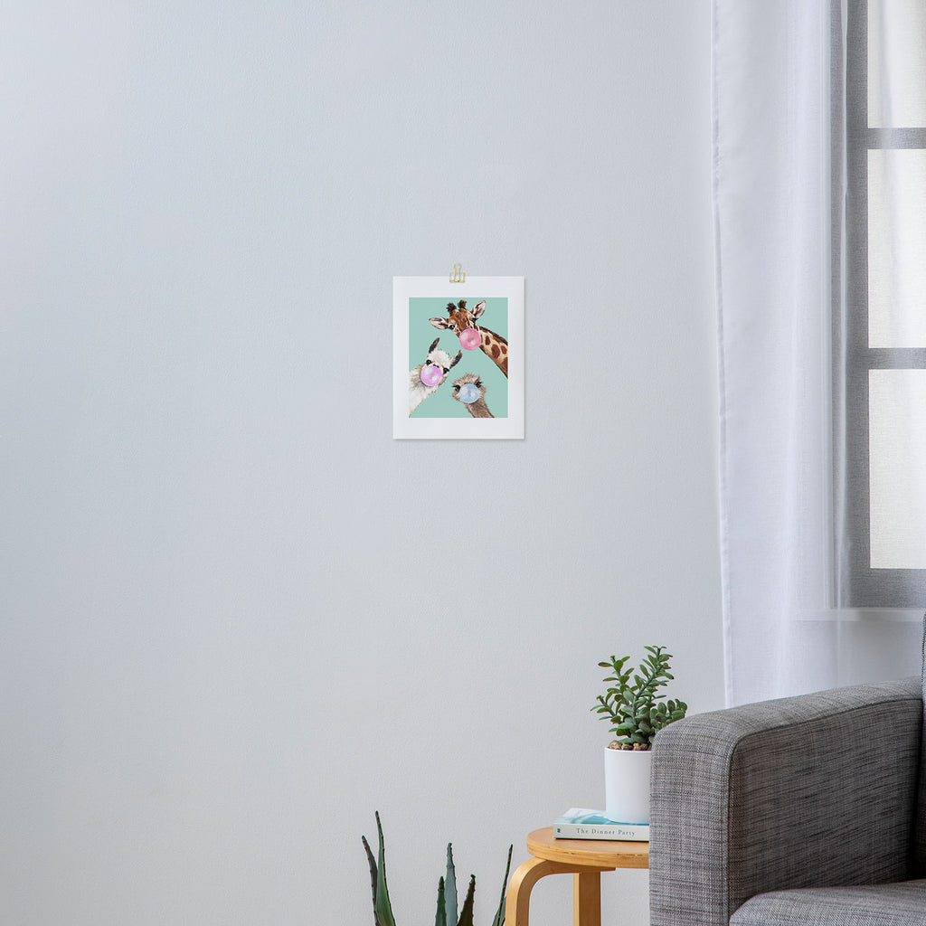 Bubble Gum Gang in Green Art Print Gallery Image 3