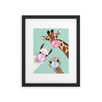 Bubble Gum Gang in Green Framed Art Print Gallery Image 4