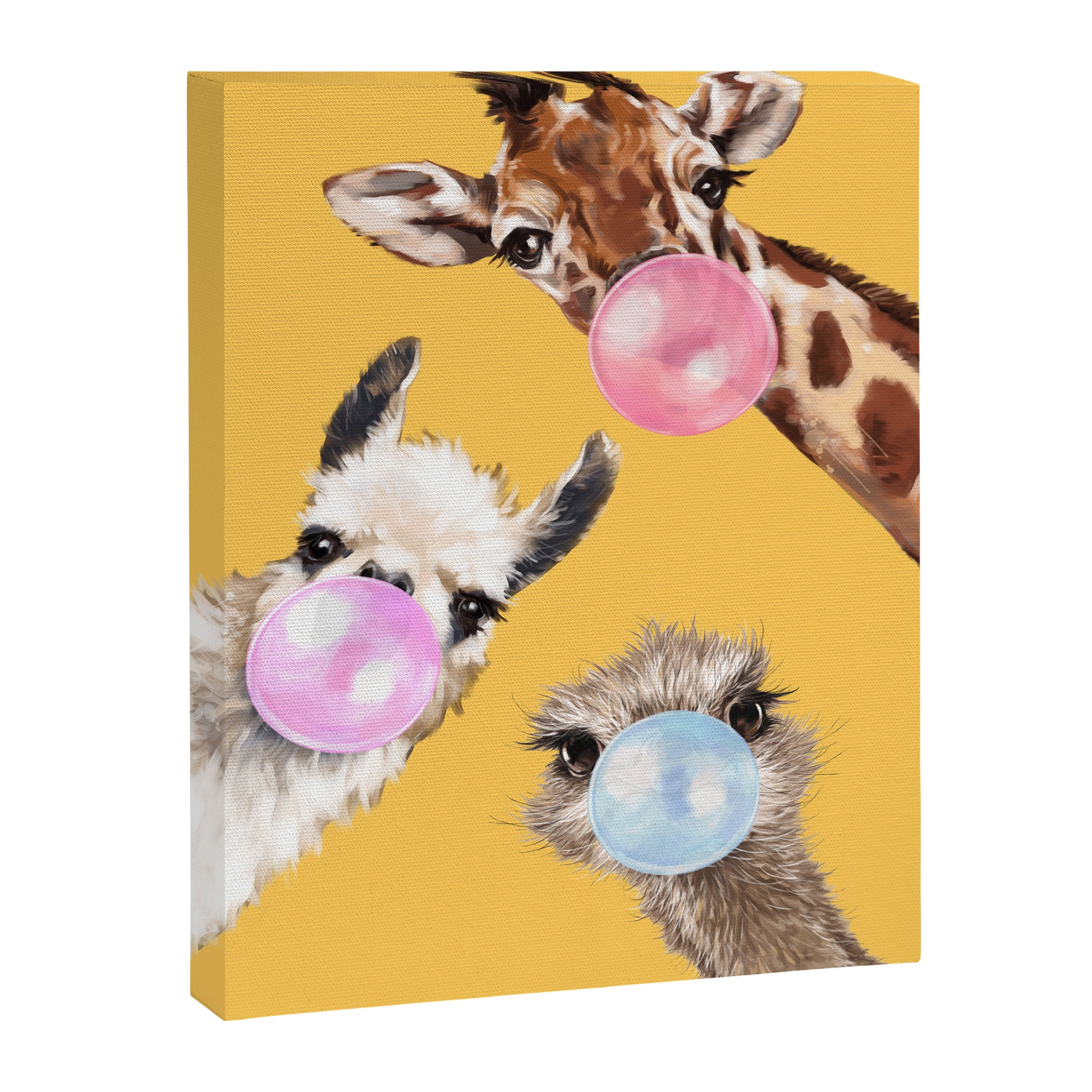 Bubble Gum Gang in Yellow Canvas Print Gallery Image 8