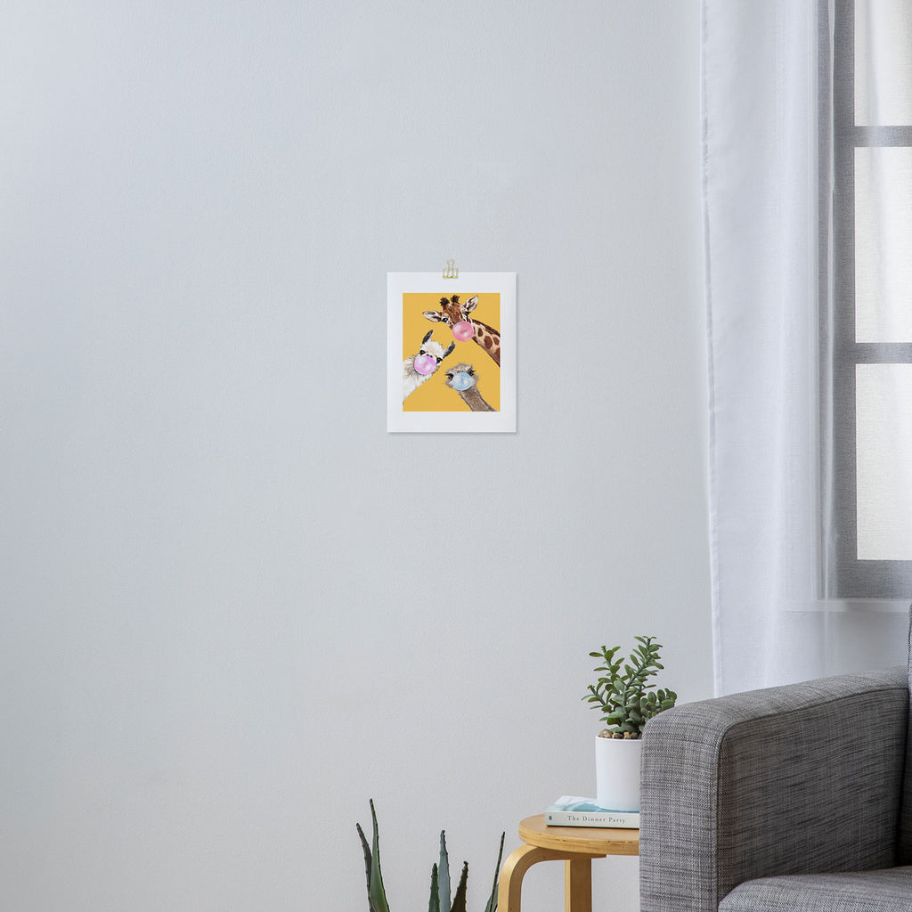 Bubble Gum Gang in Yellow Art Print Gallery Image 3