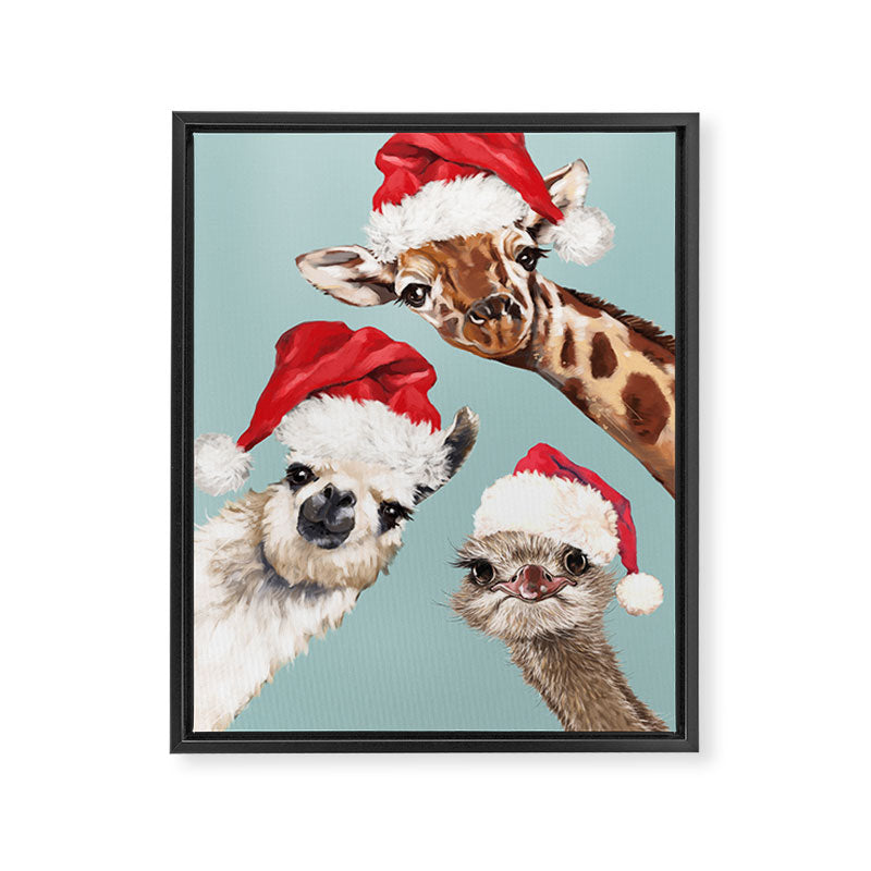 Christmas Animals Gang Framed Canvas Print Gallery Image 8