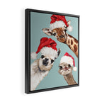 Christmas Animals Gang Framed Canvas Print Gallery Image 2