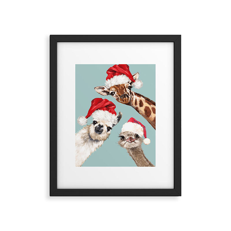Christmas Animals Gang Framed Art Print Gallery Image 4