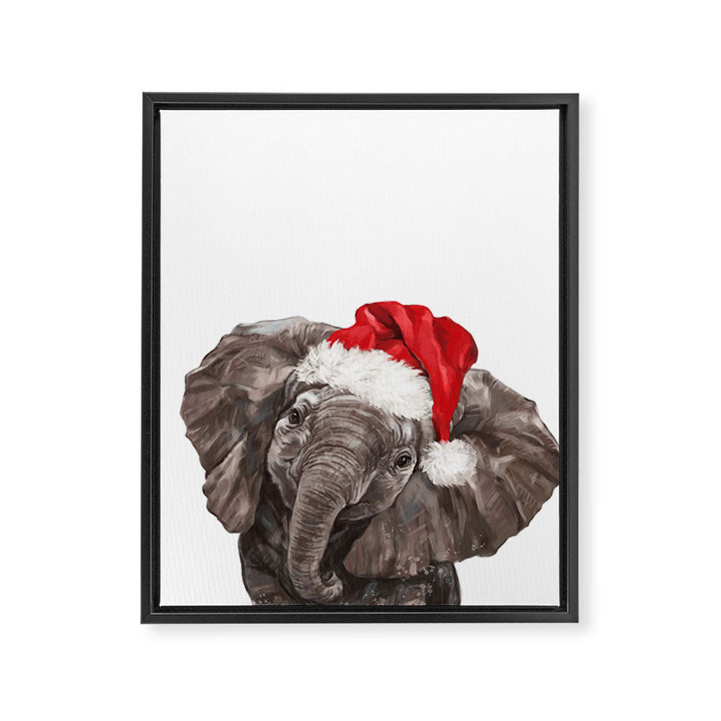 Christmas Baby Elephant Framed Canvas Print Gallery Image 8