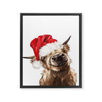 Christmas Highland Cow Framed Canvas Print Gallery Image 8