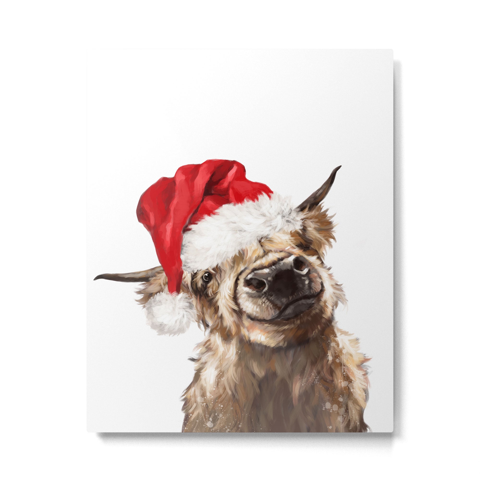 Christmas Highland Cow Metal Print Gallery Image 6