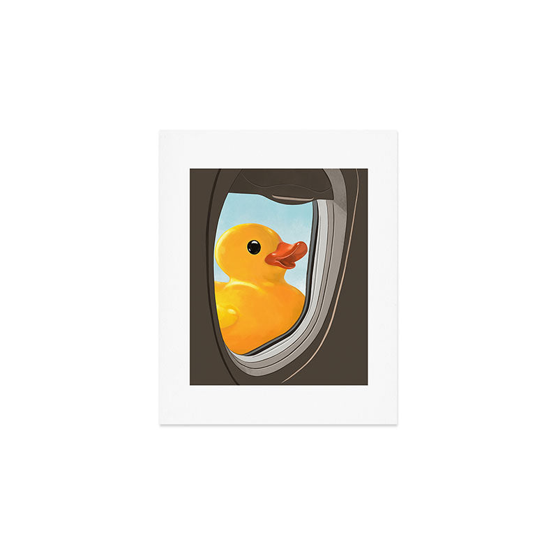 Hello! Yellow Duck Art Print Gallery Image 1