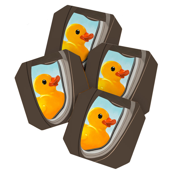 Hello! Yellow Duck Coaster Gallery Image 1