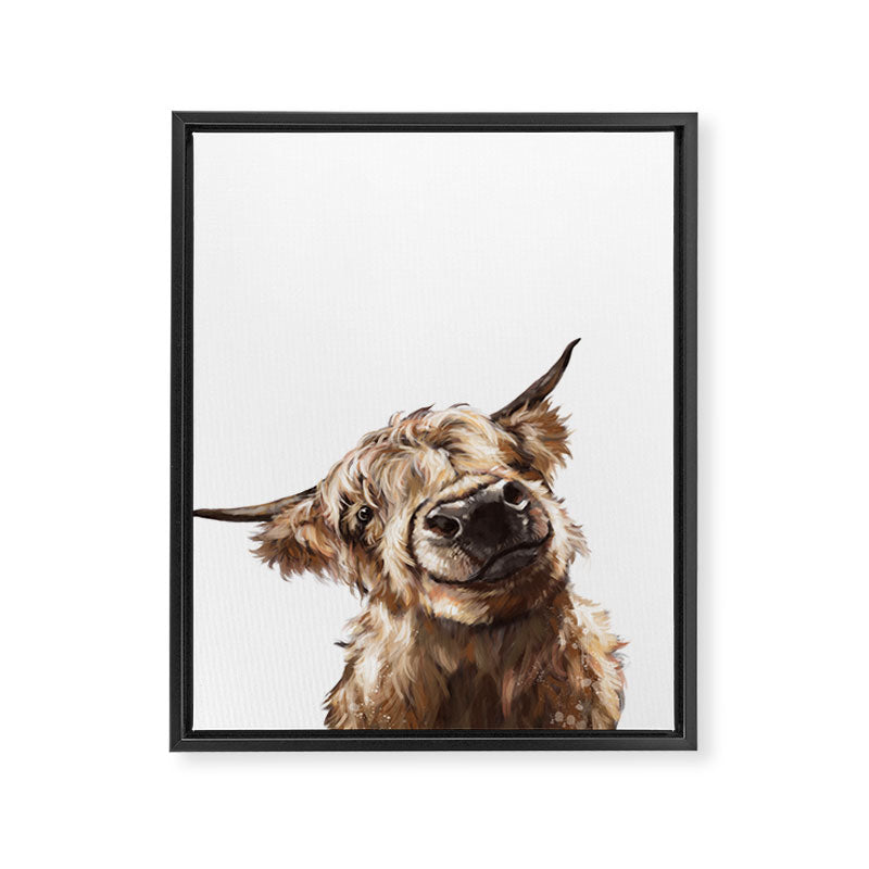Highland Cow Framed Canvas Print Gallery Image 8