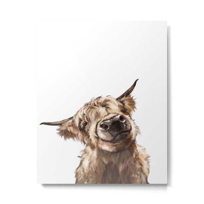 Highland Cow Metal Print Gallery Image 1