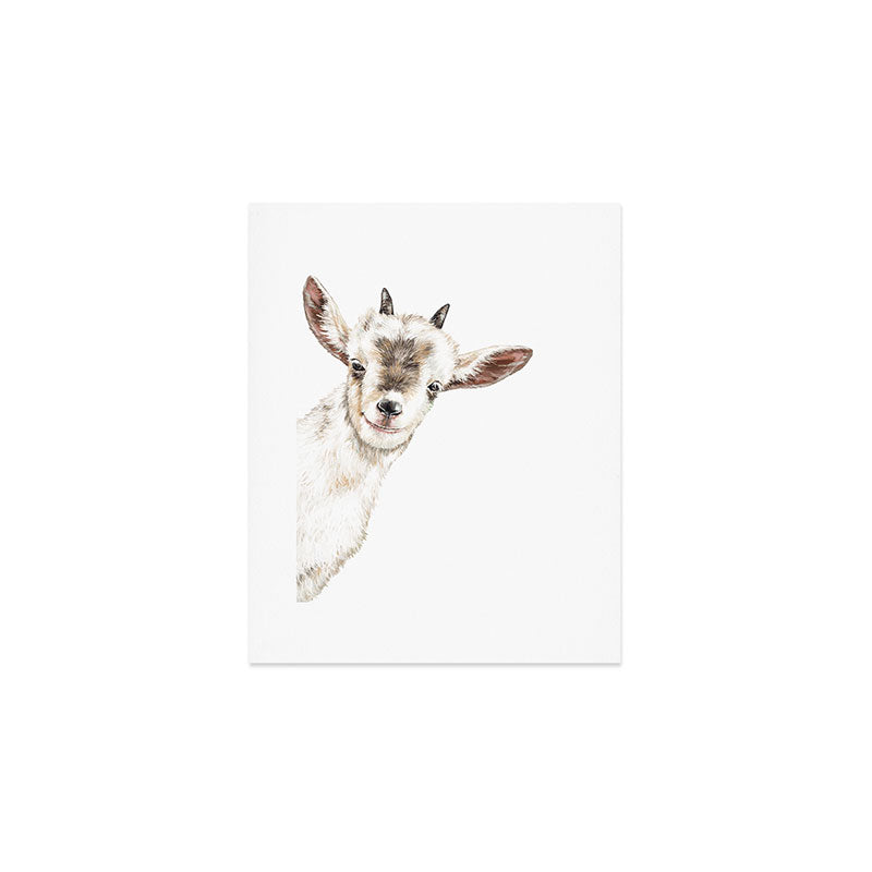 Oh My Sneaky Goat Art Print Gallery Image 1