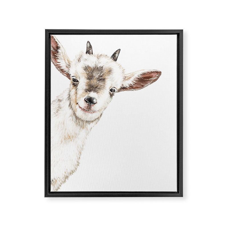 Oh My Sneaky Goat Framed Canvas Print Gallery Image 8