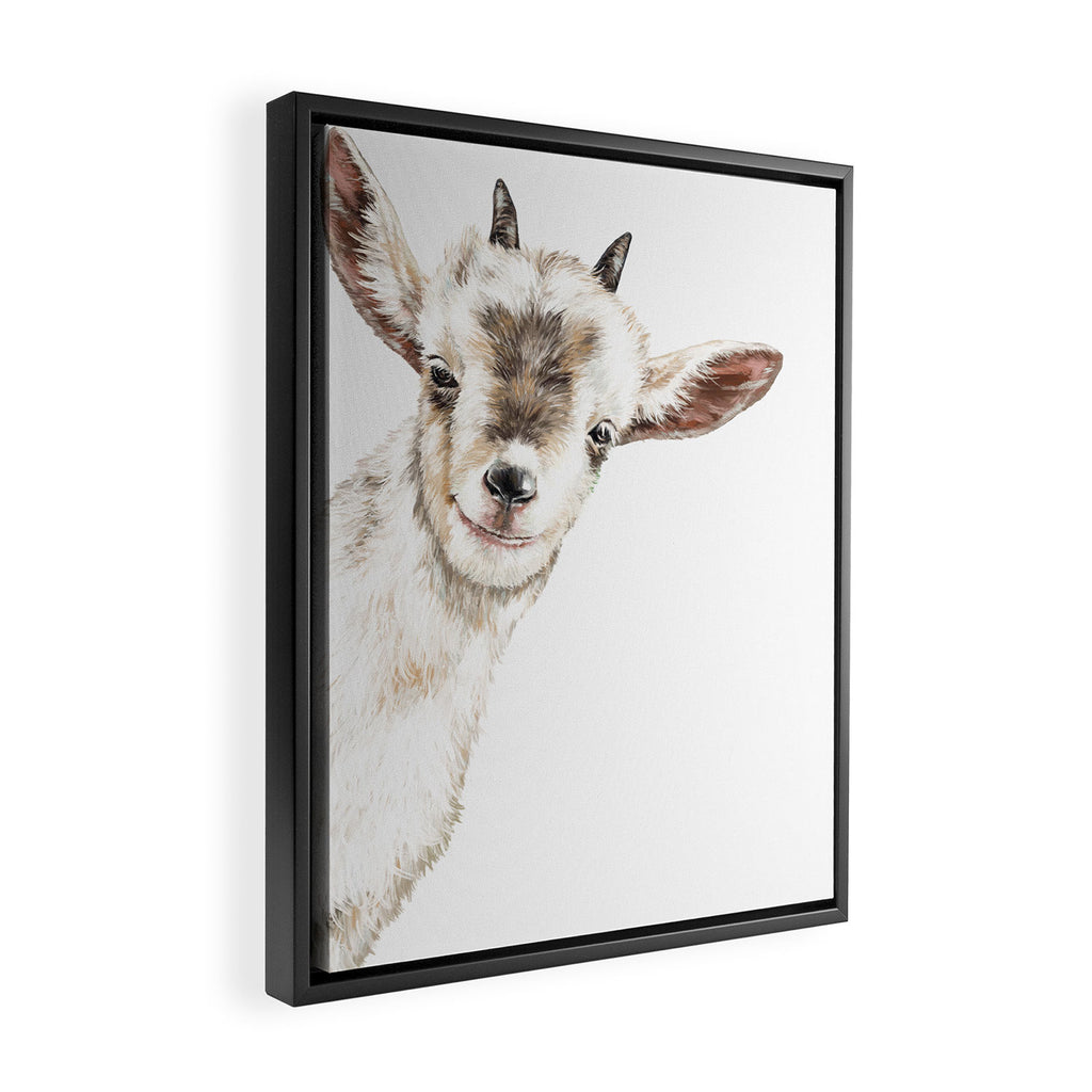 Oh My Sneaky Goat Framed Canvas Print Gallery Image 2