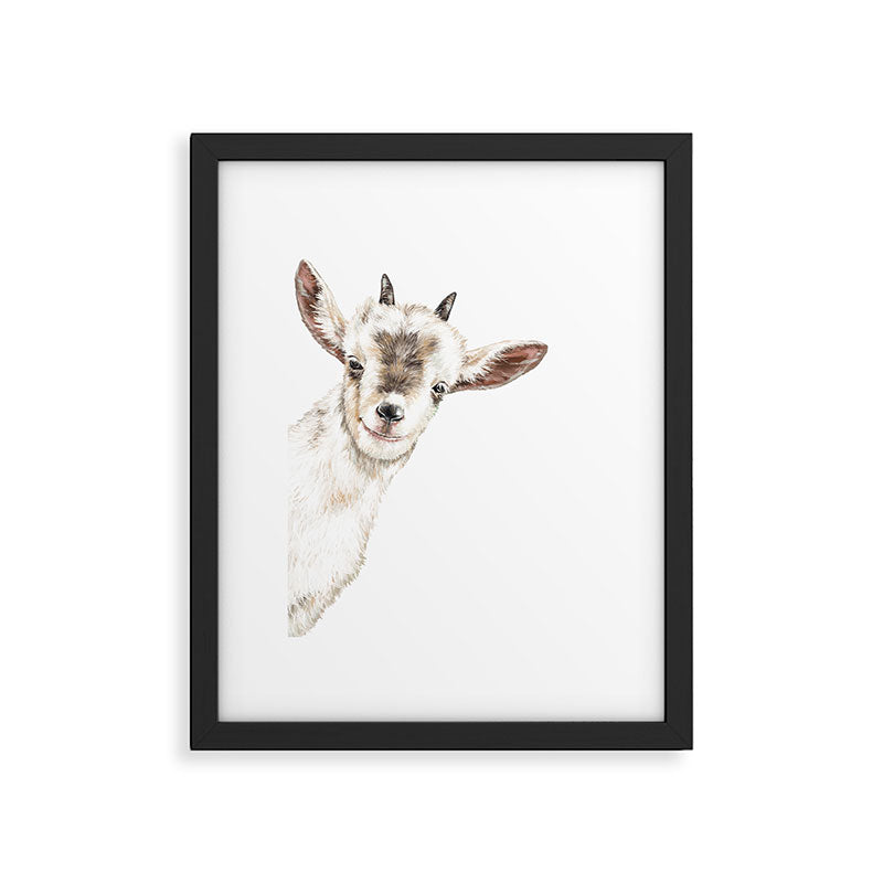 Oh My Sneaky Goat Framed Art Print Gallery Image 6
