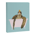 Sea Turtle in Bathtub Canvas Print Gallery Image 8