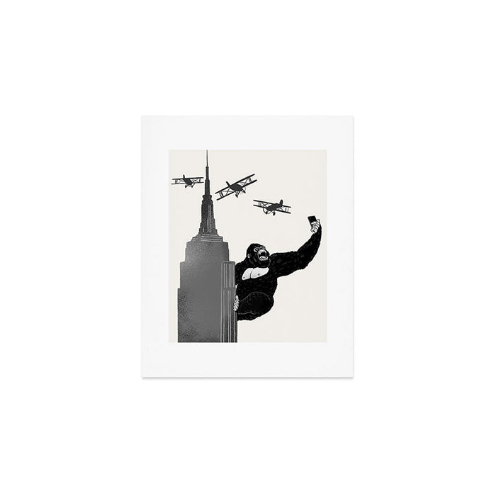 Selfie King Kong Art Print Gallery Image 1