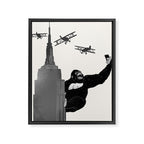 Selfie King Kong Framed Canvas Print Gallery Image 8