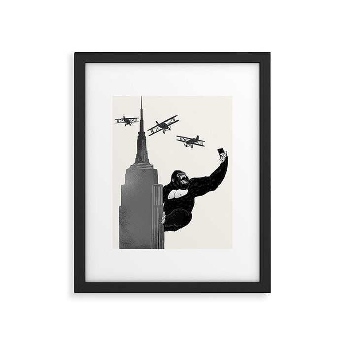 Selfie King Kong Framed Art Print Gallery Image 1