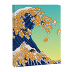 Shiba Inu in Great Wave Canvas Print Gallery Image 8